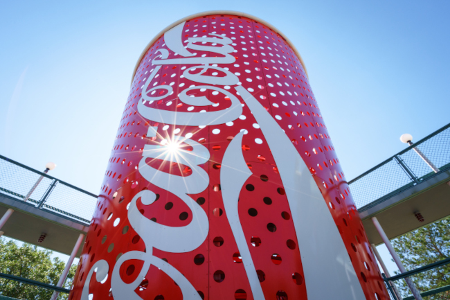 This giant coke can is a clever way Disney hides staircases at Disney's All-Star Sports Resort