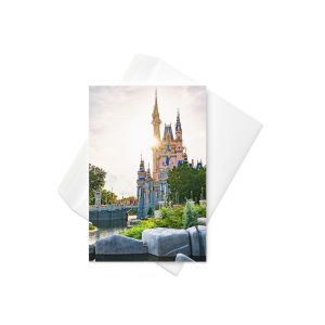 Castle and Sunburst Greeting Card