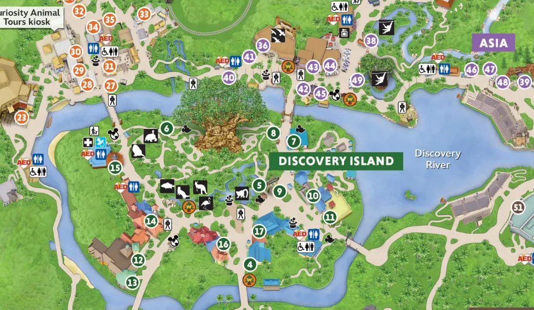 2026 Animal Kingdom Map – Walt Disney World